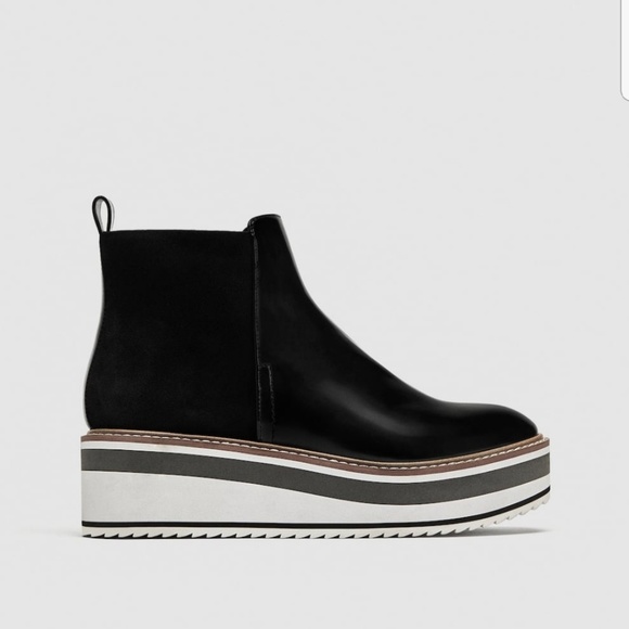 zara platform booties